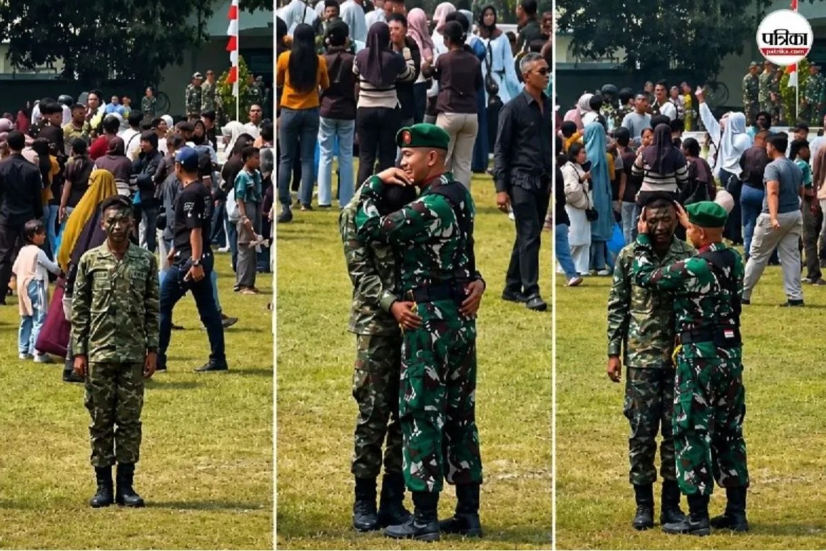 सिलेक्शन पास कर परिवार के इंतजार में अकेला खड़ा सैनिक, कमांडर के गले लगकर हुआ भावुक, इंटरनेट पर छाया वीडियो
