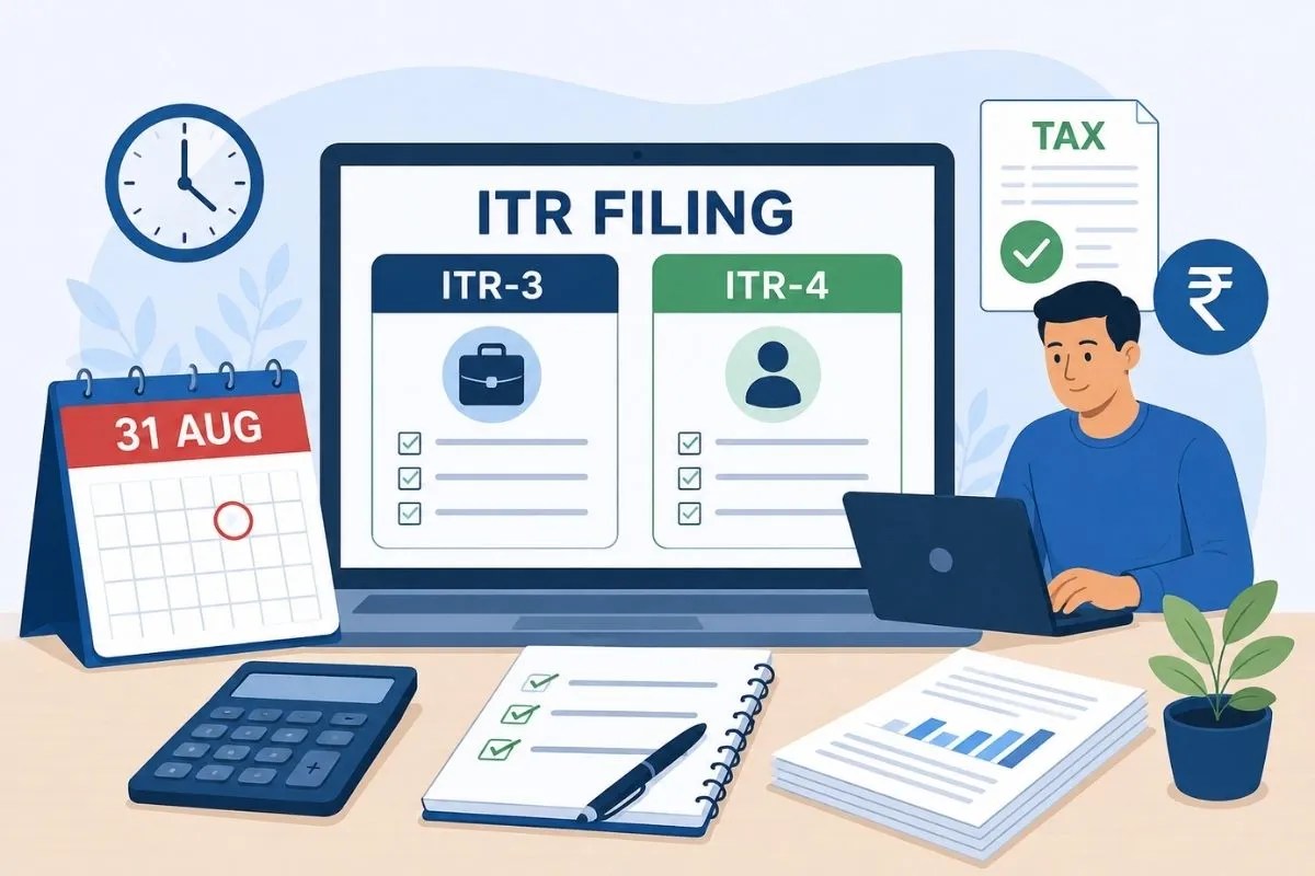 Income Tax Return: फ्रीलांसर और बिजनेस वालों के पास 31 अगस्त तक है रिटर्न भरने का मौका, जानिए ITR-3 और ITR-4 में से कौन सा फॉर्म आपके लिए है