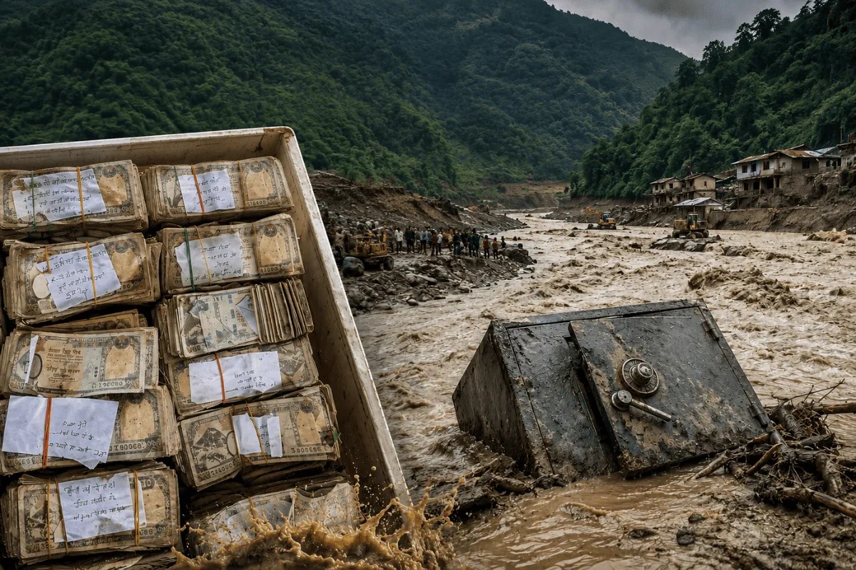नेपाल बाढ़ में बहकर मीलों दूर पहुंचा बैंक का लॉकर, ग्रामीणों ने तोड़ा; 29 गिरफ्तार, 57 लाख बरामद