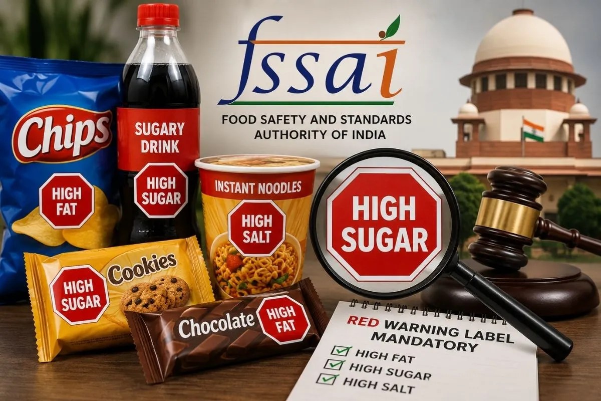 पैकेटबंद फूड पर क्यों लगेगा रेड वार्निंग लेबल? सुप्रीम कोर्ट की फटकार के बाद FSSAI का बड़ा एक्शन