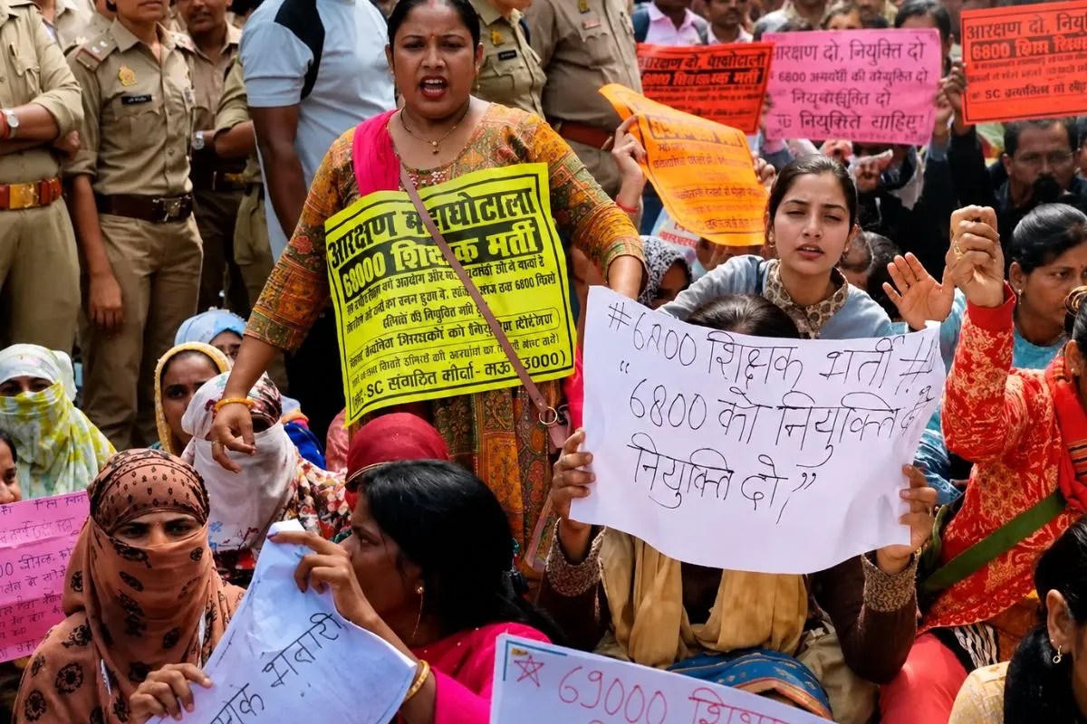 69000 शिक्षक भर्ती विवाद: आरक्षित वर्ग के 6800 अभ्यर्थी करेंगे आंदोलन, 29 अगस्त से लखनऊ में प्रदर्शन CM से मुलाकात की मांग