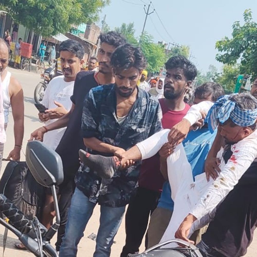 तेलकप मोड़ पर सड़क दुर्घटना में एक व्यक्ति घायल:NH-119 पर हुए हादसे में जख्मी की पहचान नहीं हो सकी, अस्पताल में चल रहा इलाज