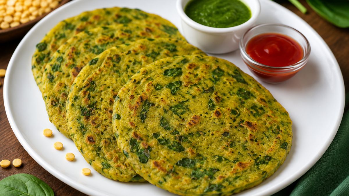 ब्रेकफास्ट के लिए बेस्ट ऑप्शन है चना दाल और पालक का चीला, सेव कर लें रेसिपी