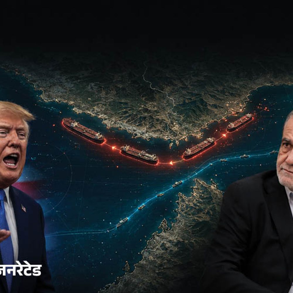 होर्मुज में अमेरिका पर ईरान भारी पड़ रहा:ट्रम्प की धमकी के बावजूद जहाज ईरानी रूट से जा रहे, सिर्फ 3 ने ओमानी रास्ता चुना