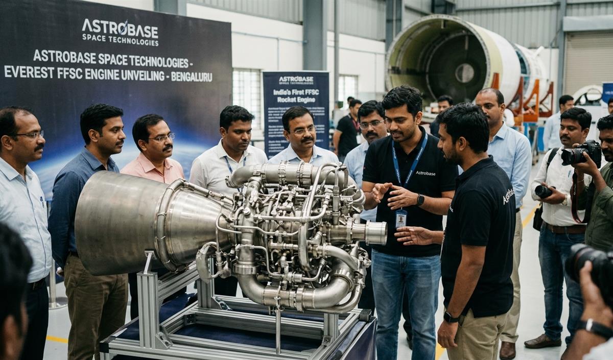 Astrobase ने पेश किया भारत का पहला FFSC rocket engine Everest, 800 kN थ्रस्ट से है लैस