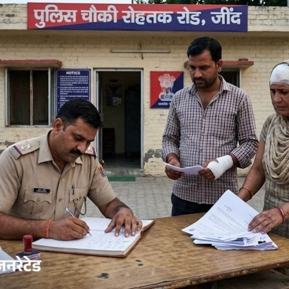 जींद में साले ने जीजा के घर पर किया हमला:वृद्ध मां समेत दो घायल, पत्नी से चल रहा विवाद, भाईयों को साथ लेकर पहुंची महिला