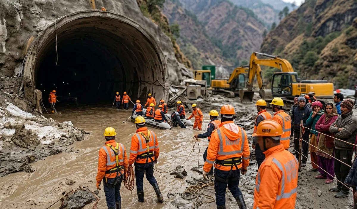 Chamoli सुरंग हादसे में मृतकों की संख्या बढ़कर 7 हुई, 3 लापता लोगों की तलाश