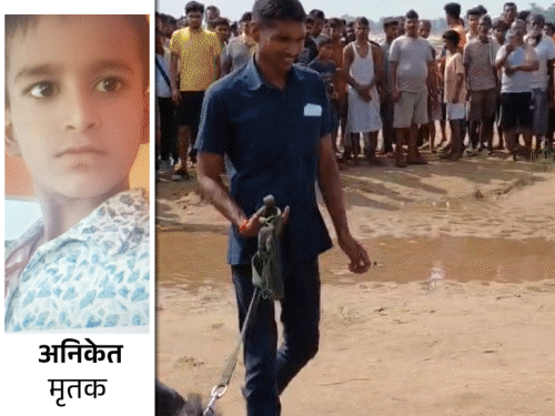 गयाजी- लापता बच्चे का शव नदी किनारे मिला:सिर पर गंभीर चोट, चेहर पर भी निशान; मारपीट के बाद गला दबाकर हत्या की आशंका