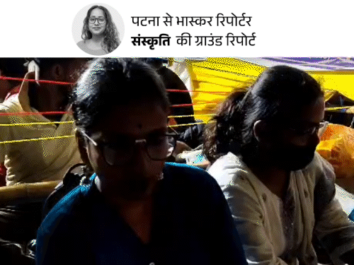 बिहार में शिक्षकों का धरना-कैसी चल रही लड़कियों की लाइफ:बोलीं–वॉशरूम में पुलिस ने ताला लगाया, पिंक टॉयलेट भेजा उसमें पानी नहीं, मां कहती हैं-जीतकर आना