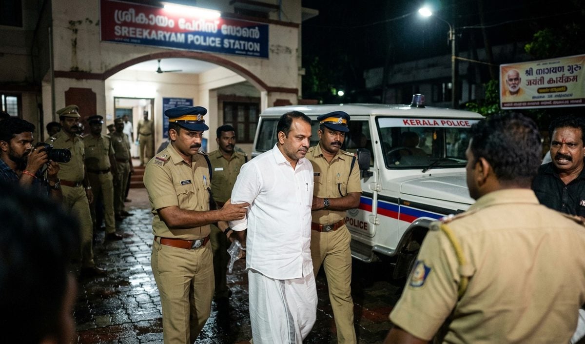 Kerala CM का काफिला रोकने पर Congress नेता Anil Kumar गिरफ्तार, पार्टी से निकाला