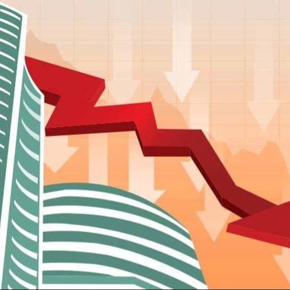 सेंसेक्स में 300 अंक की गिरावट:76,950 पर कारोबार कर रहा, निफ्टी भी 150 अंक गिरा; मेटल और IT शेयर्स में ज्यादा बिकवाली