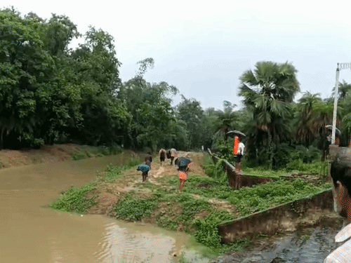 औरंगाबाद में पैर फिसलकर नदी में गिरा बुजुर्ग:नदी किनारे मिली चप्पल और डंडा, डूबने की आशंका; परिजन और ग्रामीण कर रहे तलाश