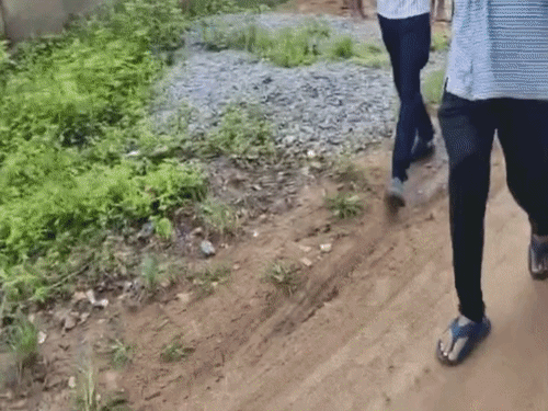 पत्नी के मायके जाने पर पड़ोसी की कुल्हाड़ी से हत्या:घर में बंद होकर पुलिस पर गुलेल चलाई, मिर्ची के धुएं से पकड़ाया