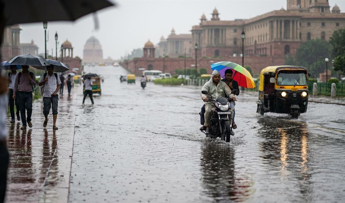 Delhi Rainfall ने तोड़ा 2011 के बाद का रिकॉर्ड, IMD ने जारी किया रेड अलर्ट