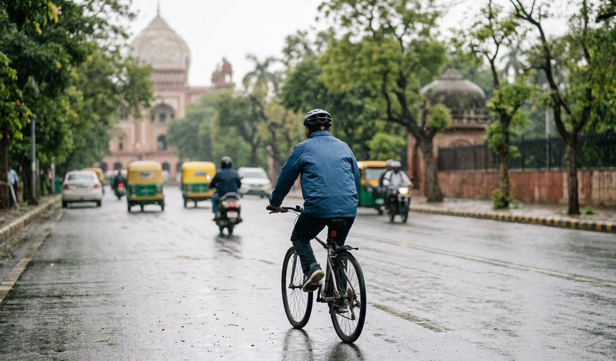 Delhi Weather: राजधानी में न्यूनतम तापमान 26.3 डिग्री दर्ज, हल्की बारिश के आसार