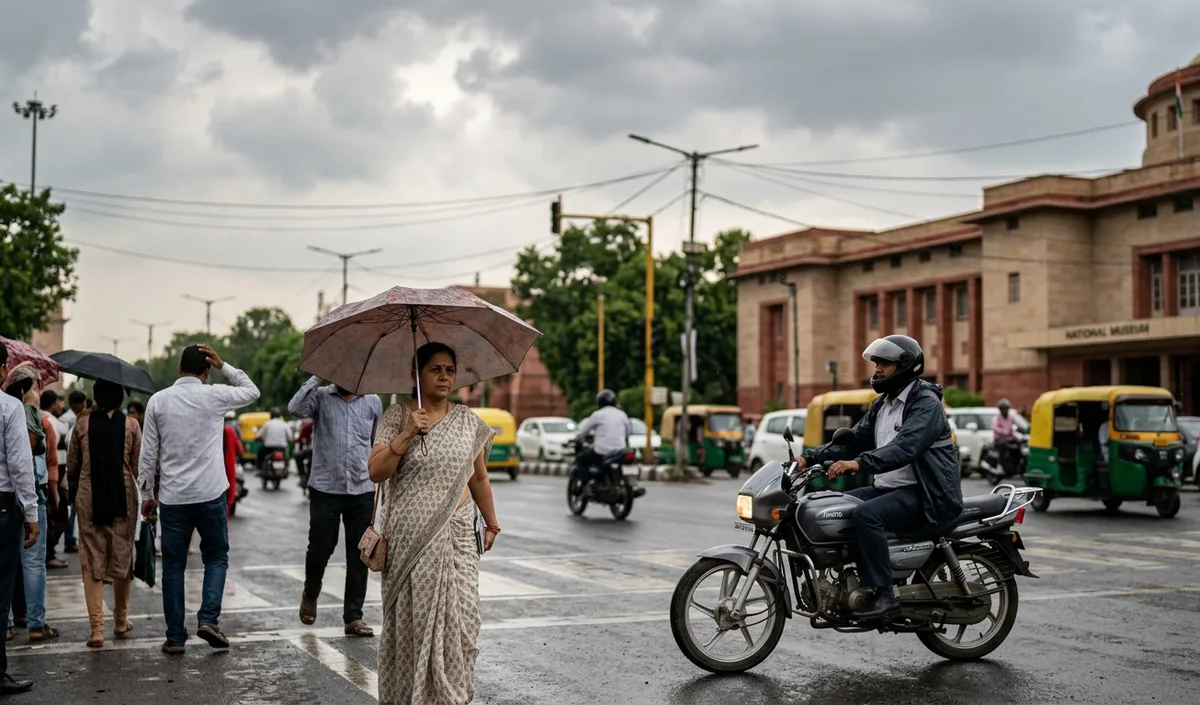 Delhi में अधिकतम तापमान 34.4 डिग्री दर्ज, सोमवार को हल्की बारिश का अनुमान