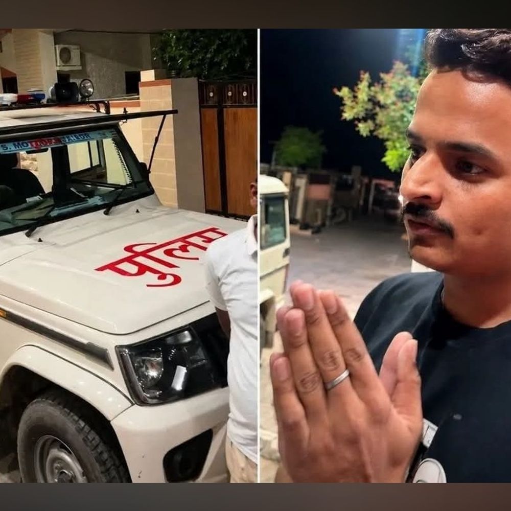 छात्र नेता शुभम रेवाड़ के घर पुलिस पहुंची:नजरबंद करने का आरोप, राज्यपाल के दौरे से पहले छात्रनेता का वीडियो आया सामने