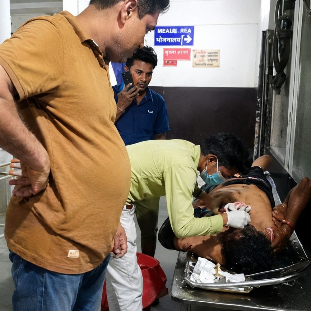 बालपुर के पास मारुति वैन से टकराई बाइक:दो गंभीर घायल, जबलपुर रेफर; घंसौर पुलिस ने शुरू की जांच