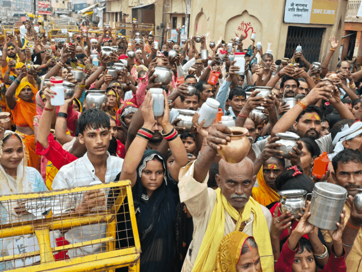 सावन पूर्धिमा स्नान के बाद श्रद्धालुओं से खाली हुई अयोध्या:2 लाख से ज्यादा ने किया सरयू स्नान,कड़ी सुरक्षा के बीच नागेश्वरनाथ का अभिषेक
