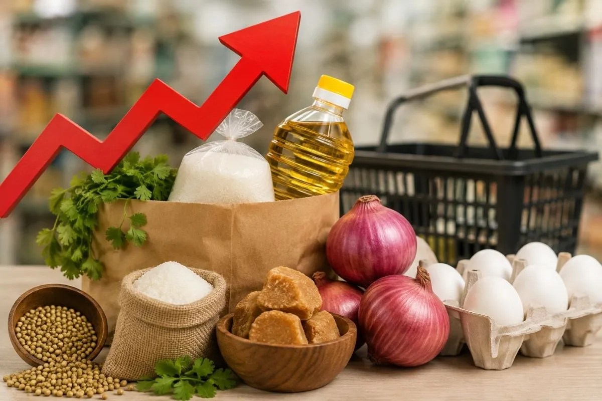 Food Inflation: एक साल में प्याज 70%, चीनी 38% और सूरजमुखी तेल 19% तक हुआ महंगा, जानिए कैसे बढ़ रहा रसोई का बजट