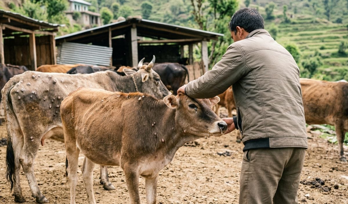 Hamirpur में Lumpy Skin Disease से एक बछड़े की मौत, 33 मवेशी संक्रमित