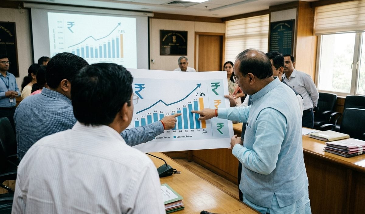 अप्रैल-जून तिमाही में भारत की GDP वृद्धि दर बढ़कर 7.8 प्रतिशत हुई