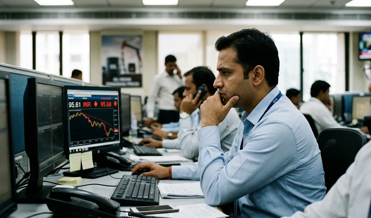 US Dollar के मुकाबले Rupee 7 पैसे गिरकर 95.68 पर खुला, कच्चा तेल चढ़ने से दबाव