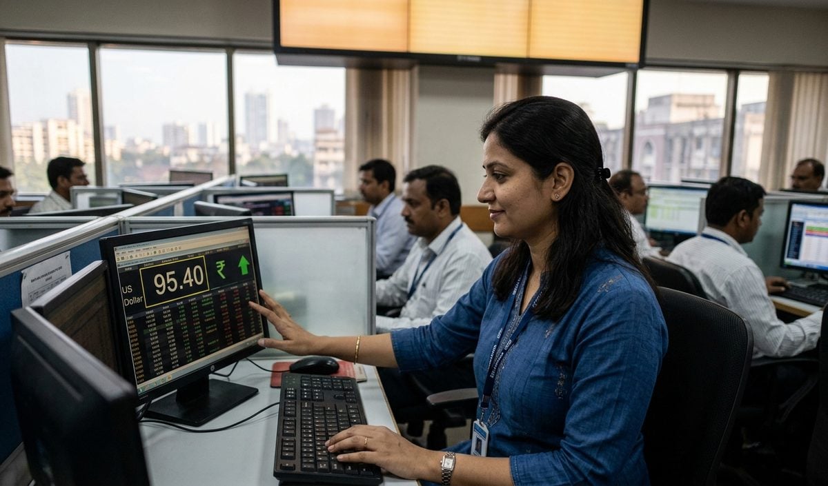 Indian Rupee 4 पैसे चढ़कर Dollar के मुकाबले 95.40 पर पहुंचा, कच्चे तेल में नरमी से मिला सहारा