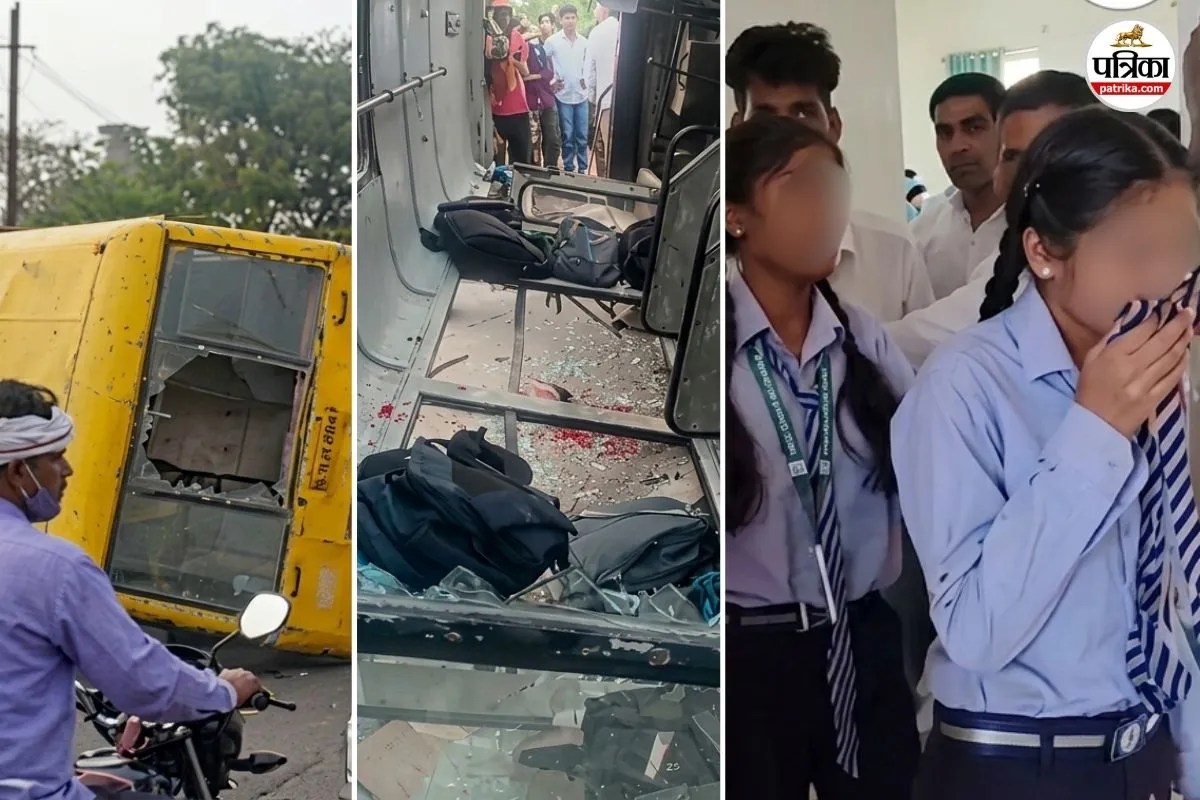 Jaipur: School Bus Overturns After SUV Collision, 19 Children Injured