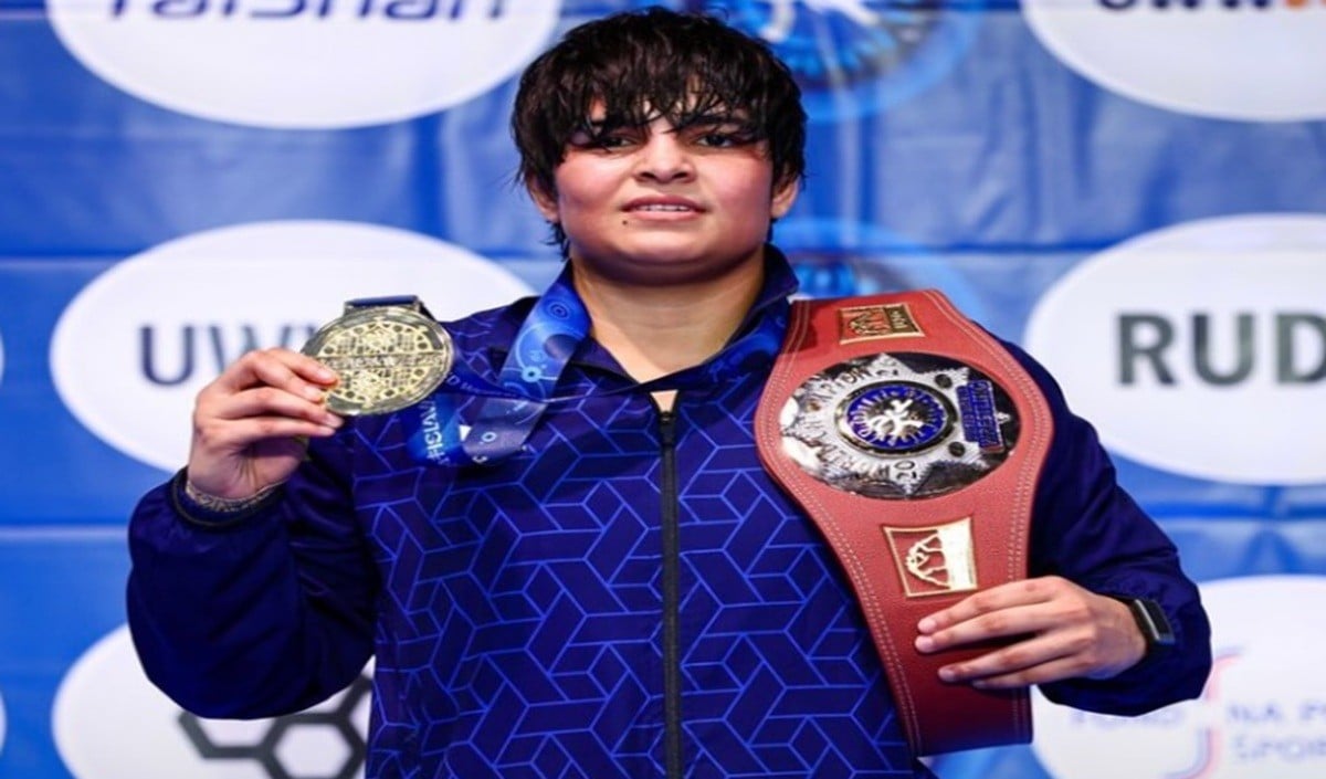 Wrestling World Championship में Kajal Dhonchak का दबदबा, लगातार दूसरी बार जीता Gold, Tanu-Savita को Silver