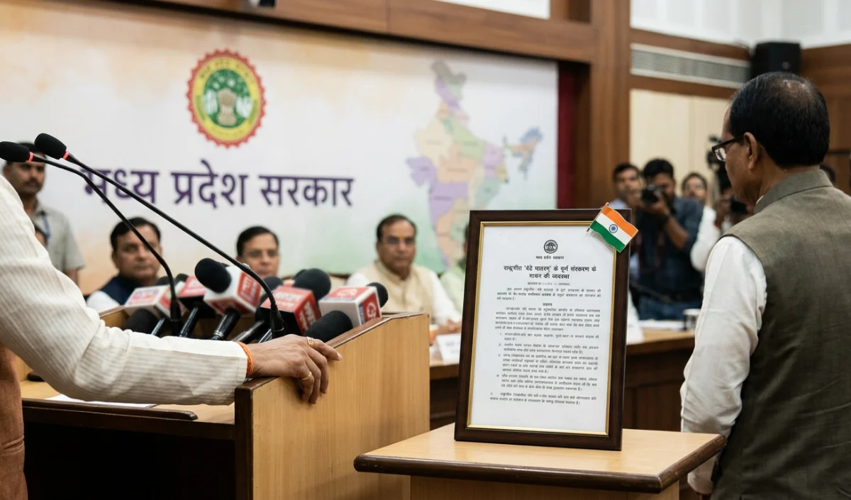 Mohan Yadav ने Sonia Gandhi और राहुल गांधी पर राष्ट्रगीत वंदे मातरम् के अपमान का आरोप लगाया