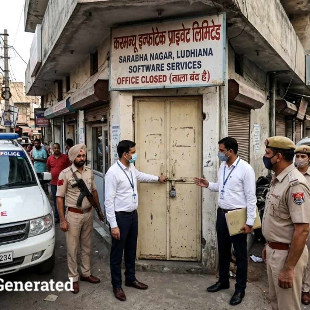 लुधियाना में 175.53 करोड़ का ओवरसीज रेमिटेंस घोटाला:दो CA पर FIR दर्ज, ताले में बंद दफ्तर से चल रही थी शेल कंपनी