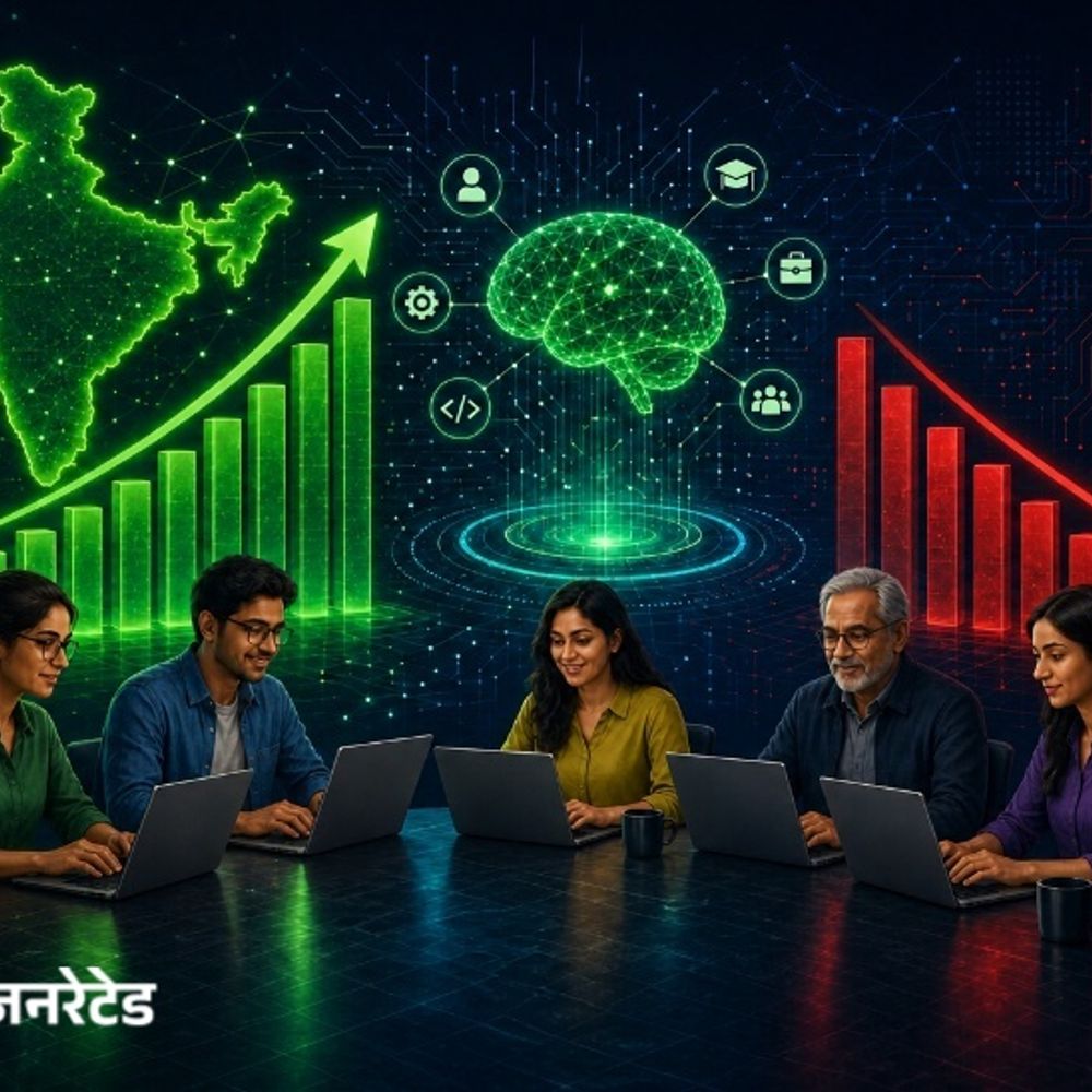 AI भारत में नौकरियां छीनने से ज्यादा दे रहा:रिपोर्ट- IT सेक्टर में सीनियर कर्मचारियों की डिमांड बढ़ी, जूनियर्स और फ्रेशर्स की मुश्किलें बढ़ीं