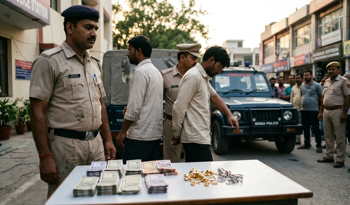 Noida Police ने फर्जी GST अफसर बनकर 29 लाख रुपये वसूलने वाले 5 लोगों को पकड़ा