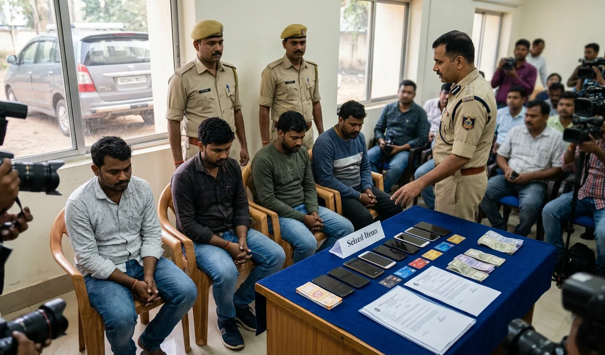 Odisha Police ने cyber crime गैंग के 5 आरोपी पकड़े, 3.5 करोड़ का फर्जीवाड़ा उजागर