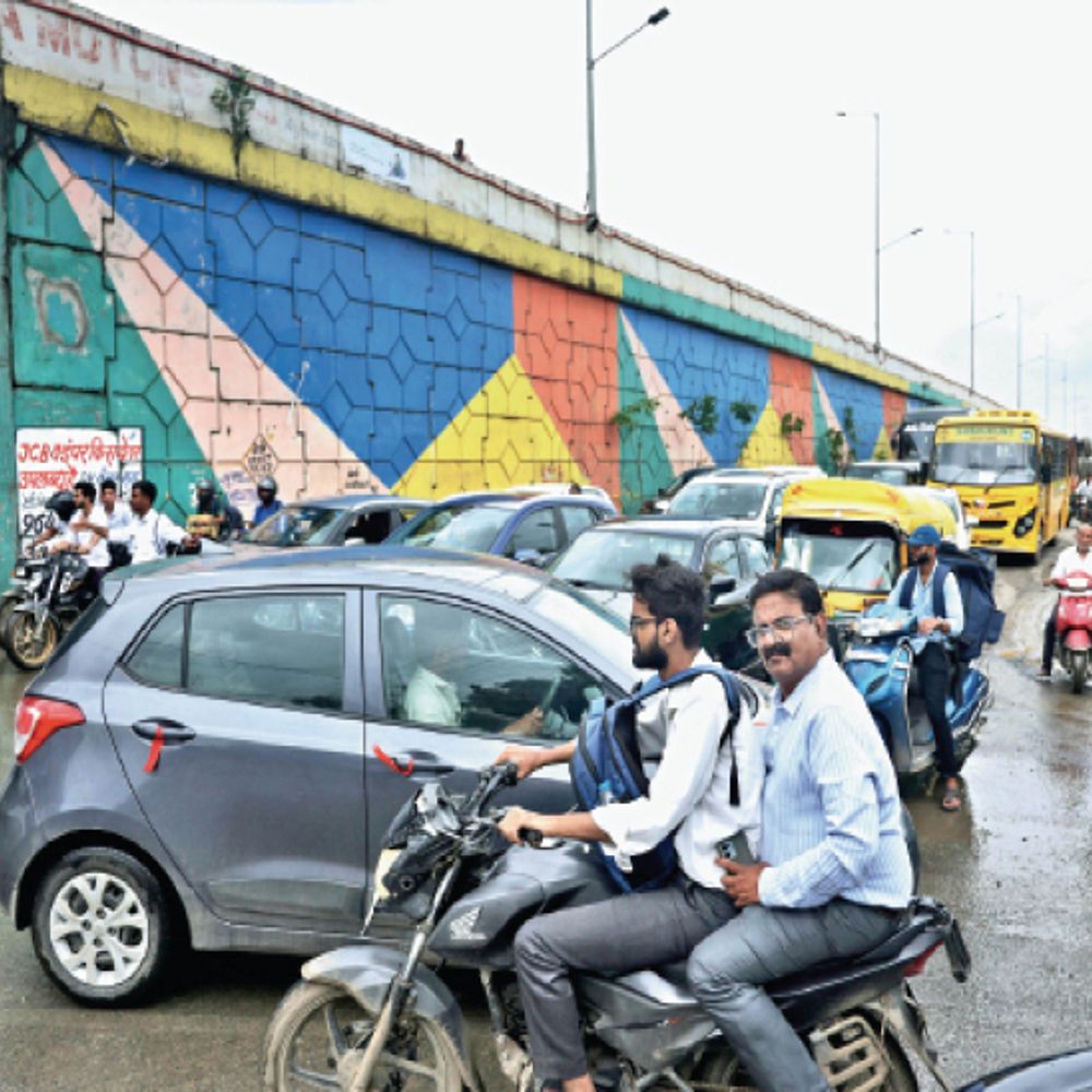 बायपास पर 4 लेन सर्विस रोड प्रोजेक्ट उलझा:543 करोड़ के खर्च पर 5 साल से ना-नुकूर, जाम से जूझ रही जनता