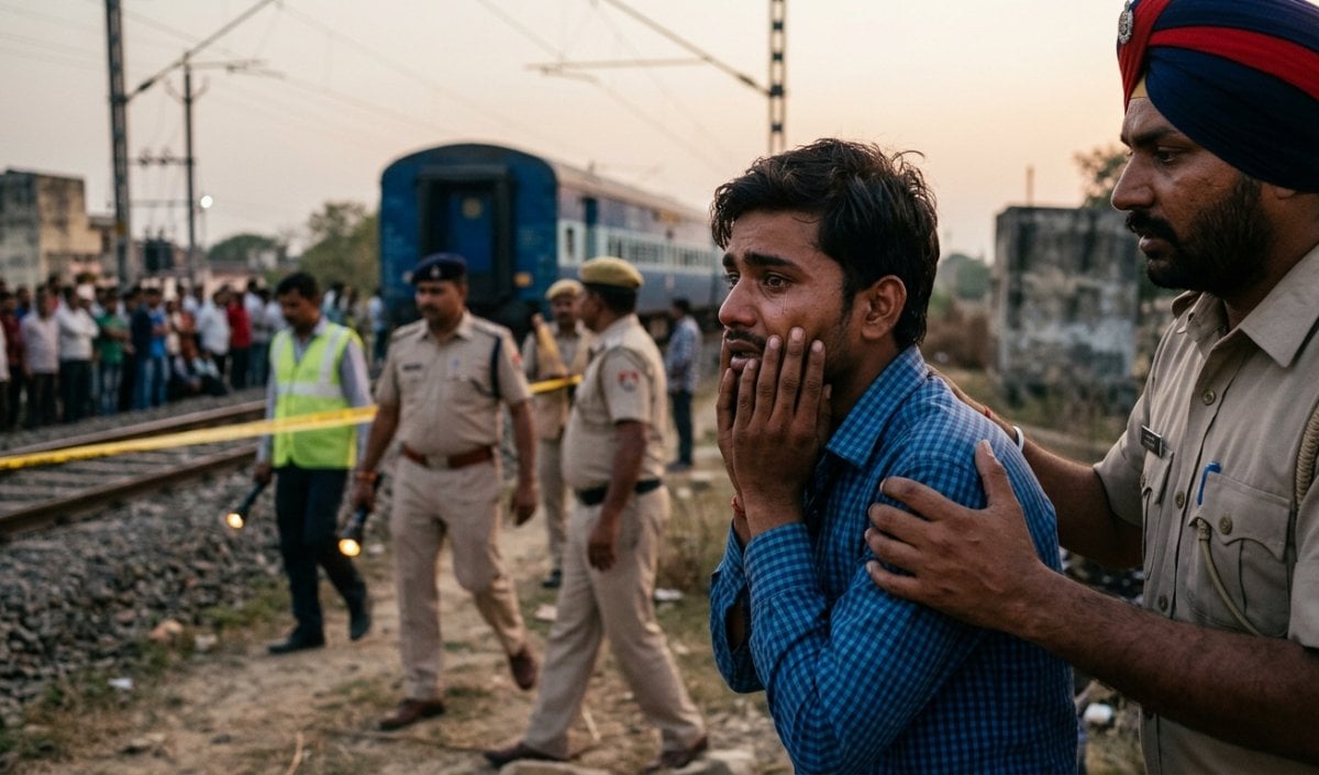 Bhadohi में बेटे को ट्रेन से बचाते समय मां शिव कुमारी की मौत हो गई