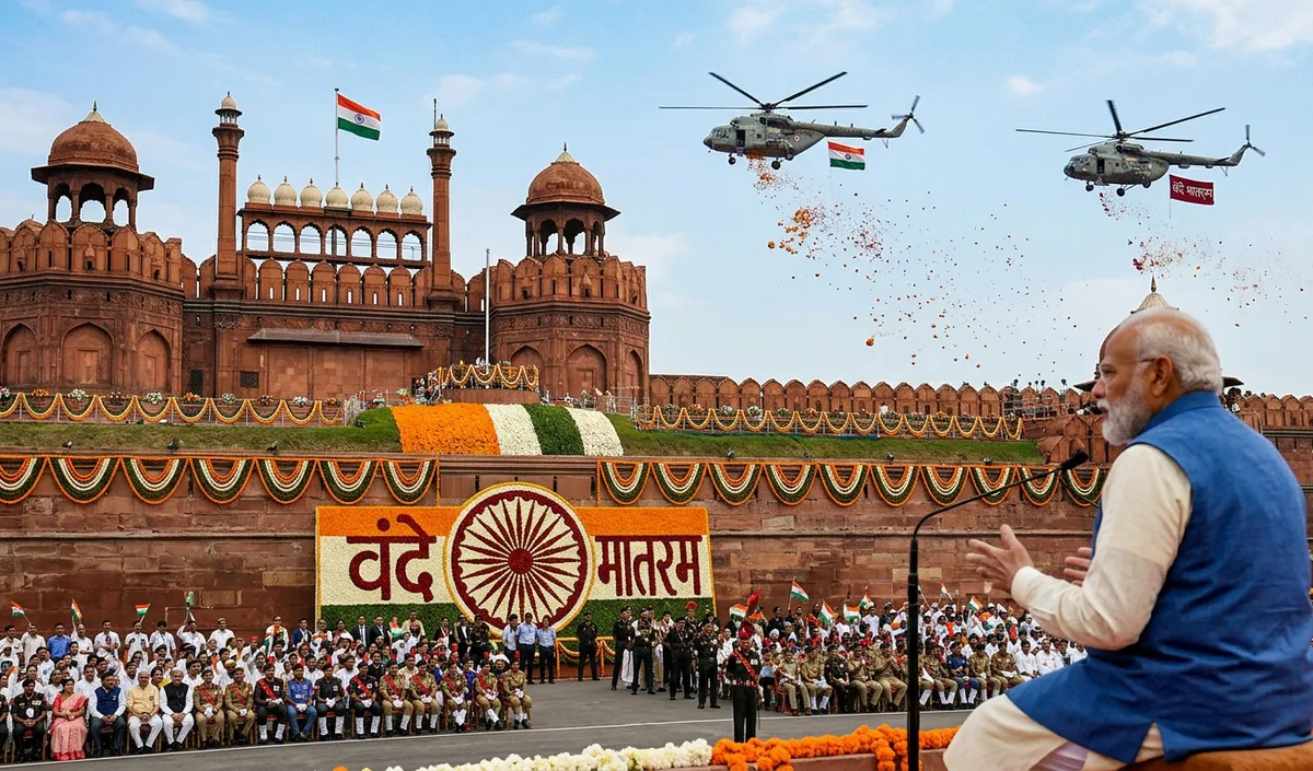 Red Fort पर 80वें Independence Day पर गूंजा वंदे मातरम्, PM Modi ने 75 मिनट का भाषण दिया