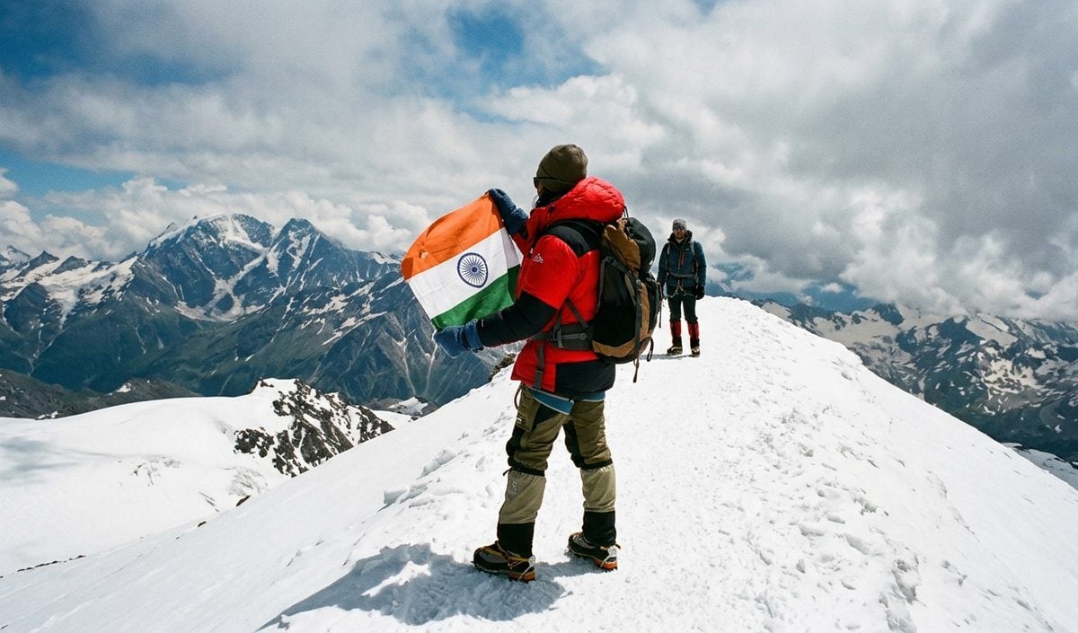 43 वर्षीय शिवानी मेहरोत्रा ने यूरोप के माउंट एल्ब्रुस पर फहराया तिरंगा