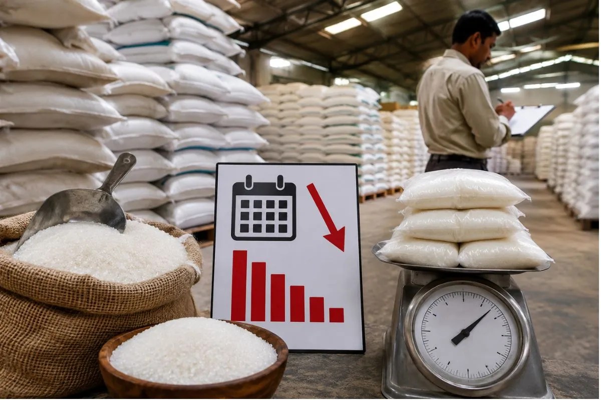 Sugar Stock Limit: चीनी की रिकॉर्ड कीमतों पर सरकार का सख्त कदम, कारोबारी अब 15 दिन से ज्यादा नहीं रख सकेंगे स्टॉक