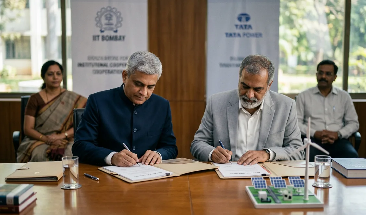 Tata Power और IIT Bombay ने उन्नत स्वच्छ ऊर्जा पर मास्टर रिसर्च समझौता किया