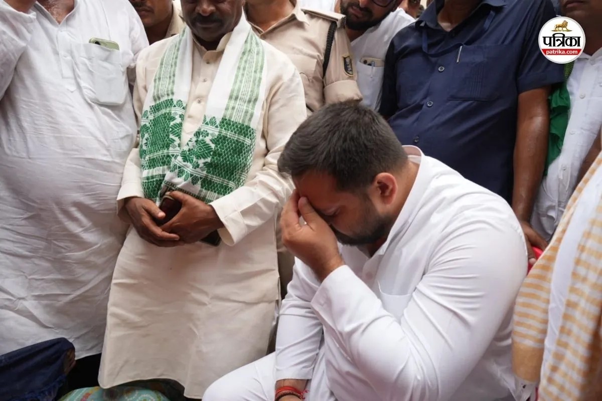 चंदेश्वर चौधरी के परिजनों से मिले तेजस्वी यादव, बोले- मजदूरी मांगने पर हो रही हत्या, सम्राट चौधरी से नहीं संभल रहा बिहार