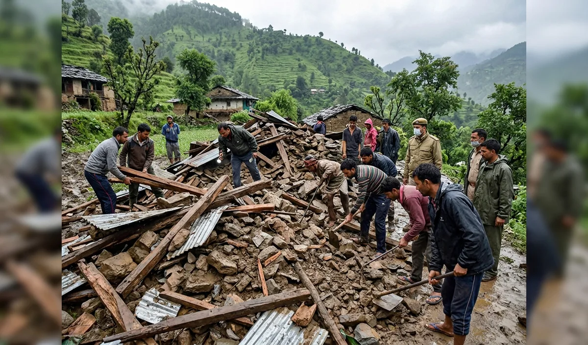 Himachal Pradesh में भारी बारिश से मकान ढहा, गर्भवती महिला समेत 2 की मौत, दो बच्चे घायल