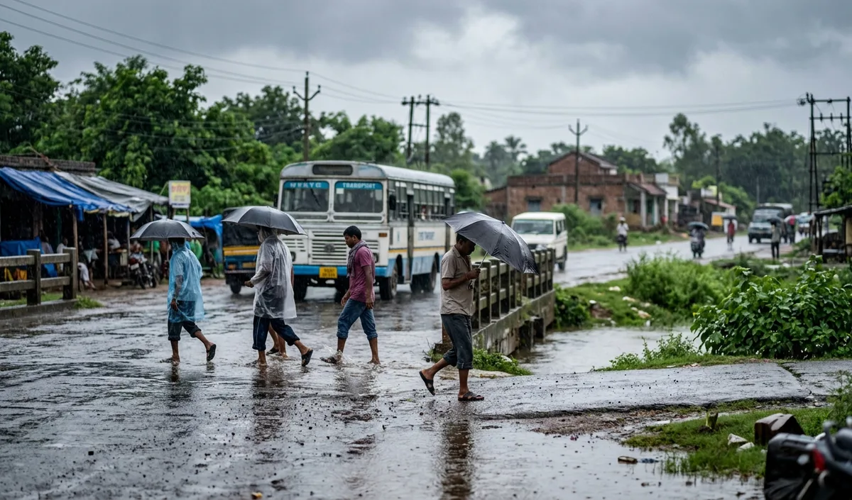 West Bengal में कम दबाव Jharkhand खिसका, पुरुलिया समेत कई जिलों में भारी बारिश का अलर्ट