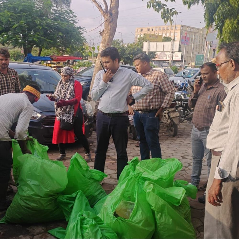 गीले कचरे में बायो मेडिकल वेस्ट, ₹70 हजार का जुर्माना:स्वास्थ्य अधिकारी को नोटिस; वल्लभ भवन ने बल्क वेस्ट जनरेटर के रूप में रजिस्ट्रेशन कराया