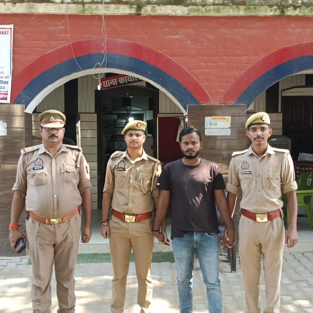 आजमगढ़ में गैंगस्टर सत्यम यादव गिरफ्तार:चोरी और नकबजनी के मामलों में था आरोपी, तलाश में जुटी थी पुलिस