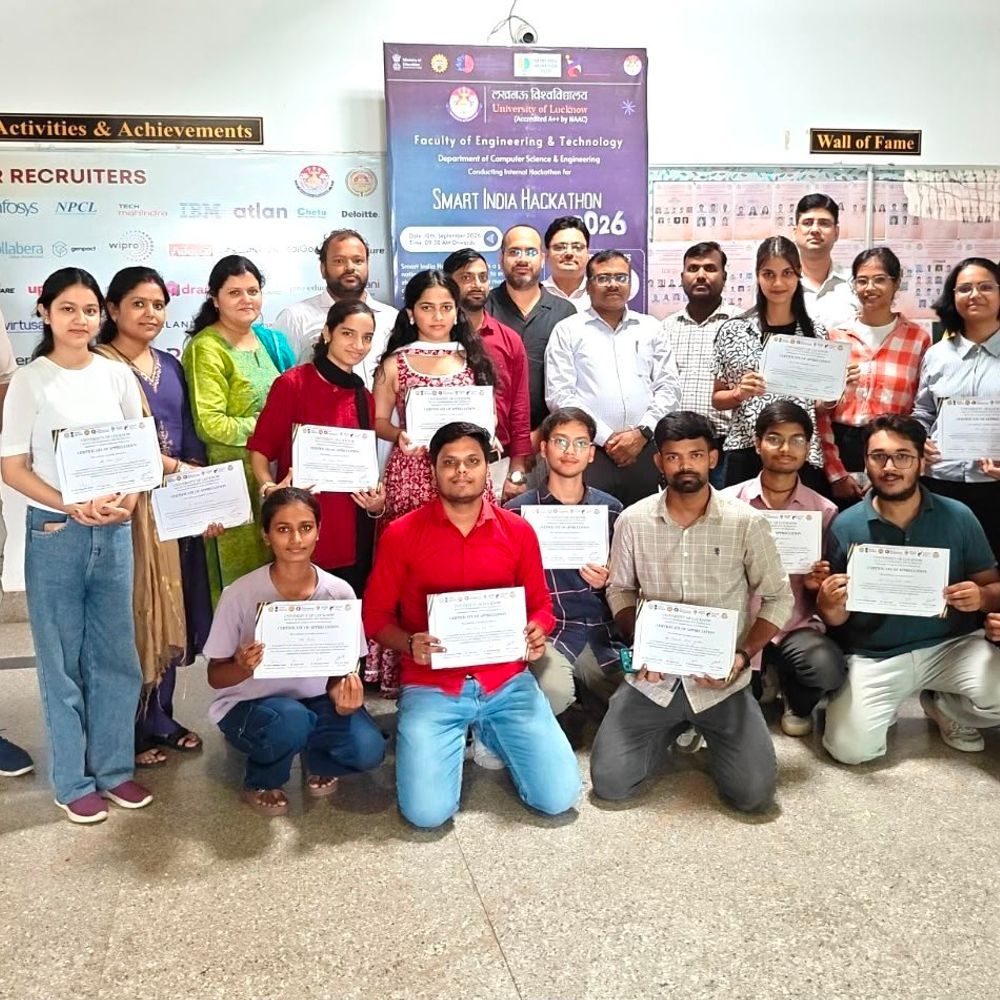 LU में स्मार्ट इंडिया हैकाथॉन:50 टीमों के आइडिया राष्ट्रीय स्क्रीनिंग के लिए चुने गए, AI पर दिए समाधान