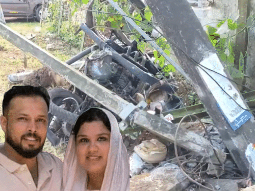 केरलम में एक ही परिवार के 3 लोगों की मौत:सड़क किनारे फोन पर बात करने रुका था परिवार, तभी कार ने कुचला