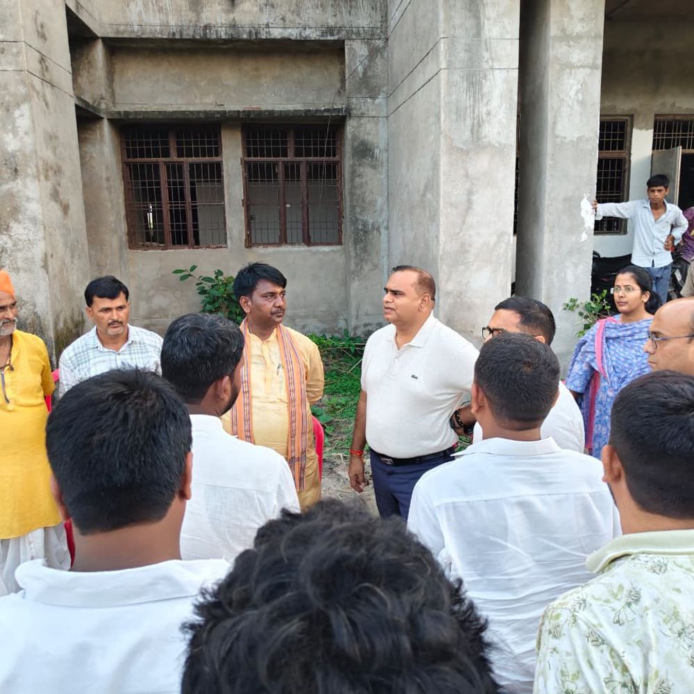 डिप्टी सीएम के दौरे से पहले सुरक्षा तैयारियों का जायजा:विधायक गणेश चौहान और एएसपी सुशील कुमार ने कार्यक्रम स्थल का किया निरीक्षण