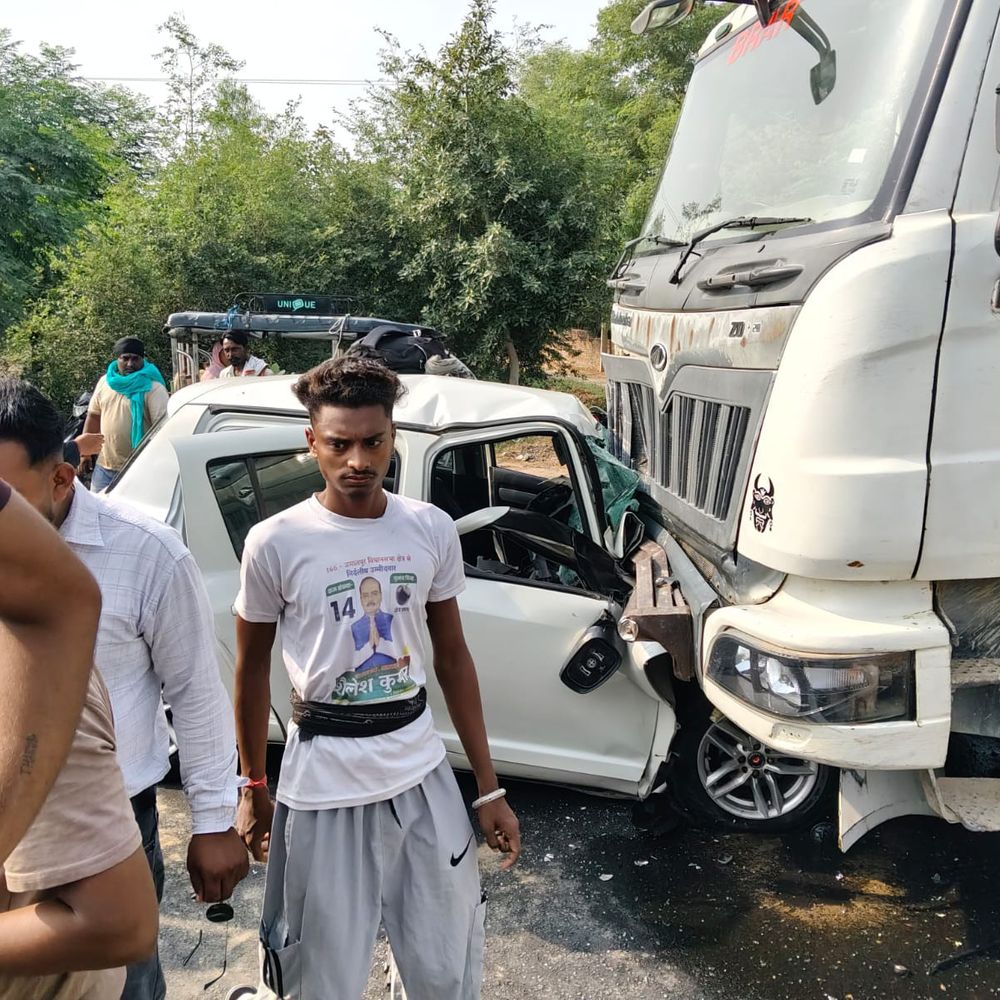 मोगा-फिरोजपुर हाईवे पर टिप्पर-कार में भीषण टक्कर:कार सवार की मौके पर ही मौत, फरीदकोट का बताया जा रहा है मृतक, पहचान नहीं